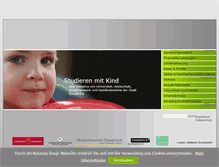 Tablet Screenshot of mit-kind-studieren.de